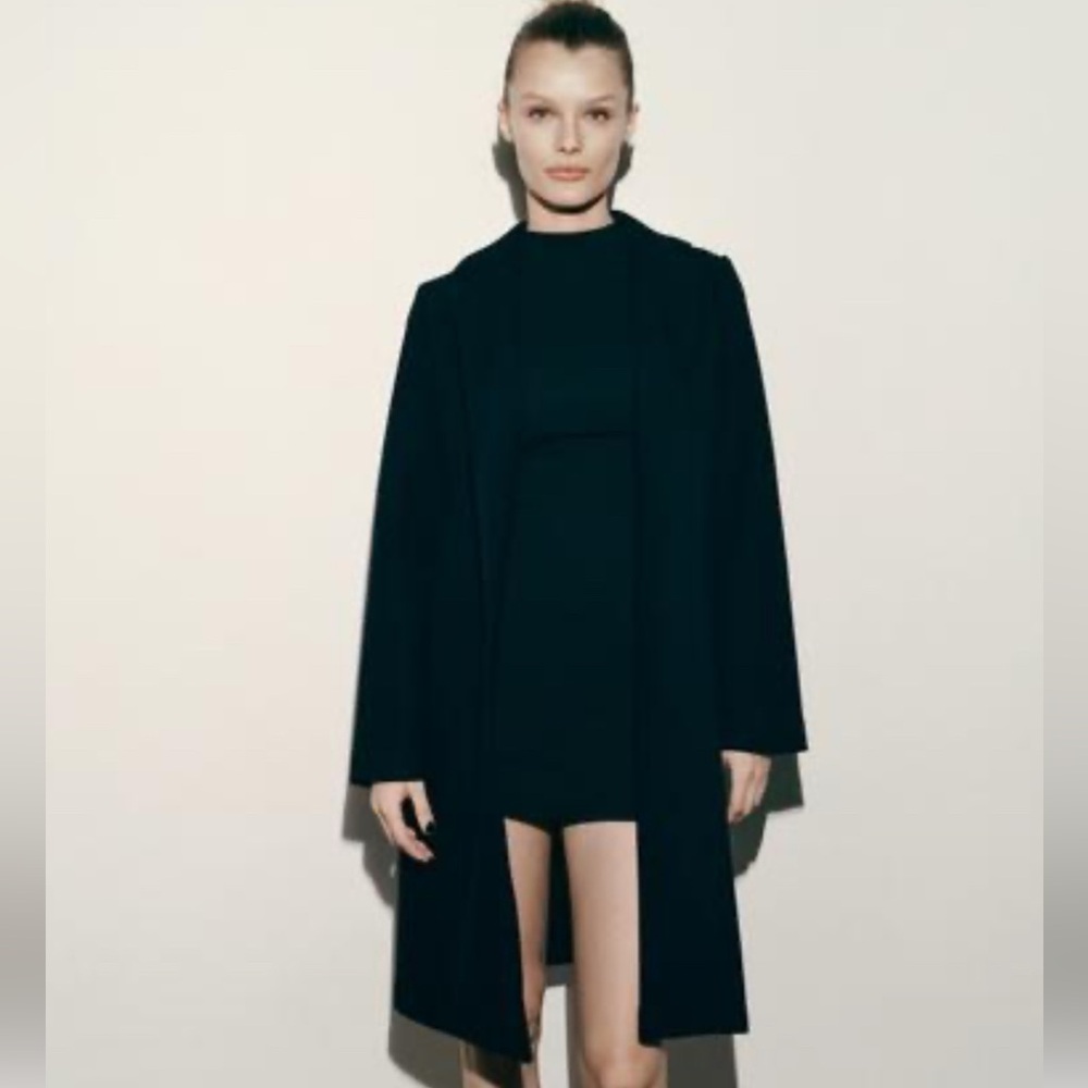 Zara Black Cloth Coat